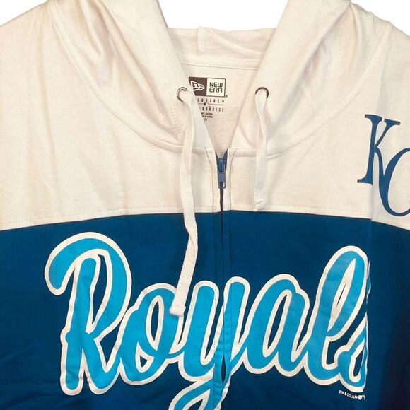 New Era Kansas City Royals Full Zip Color Block Hoodie - Picture 2 of 12
